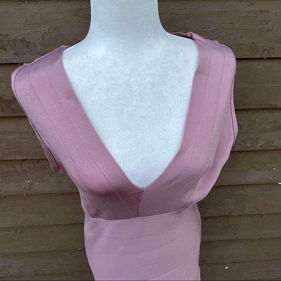 Fashion Nova mauve bandage bodycon dress! - Picture 2 of 7